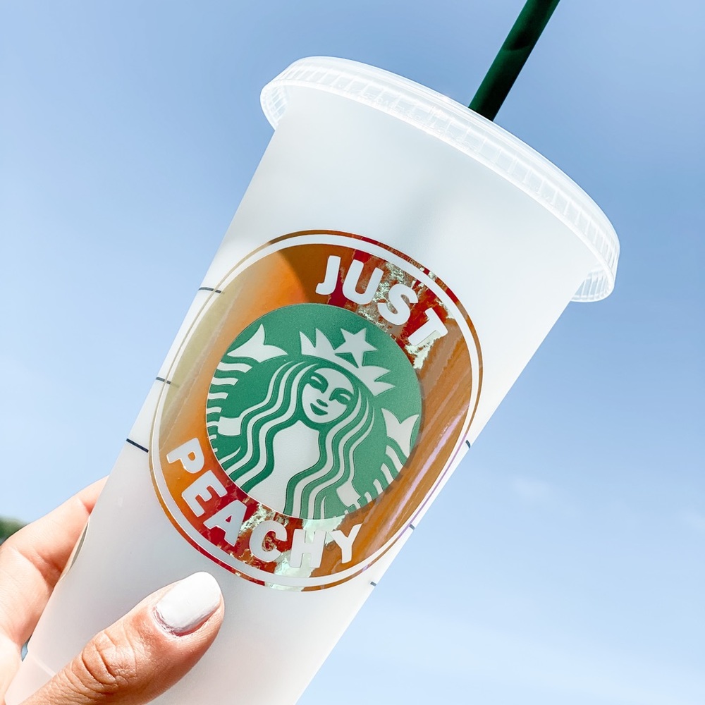 Just peachy Starbucks reuse cup